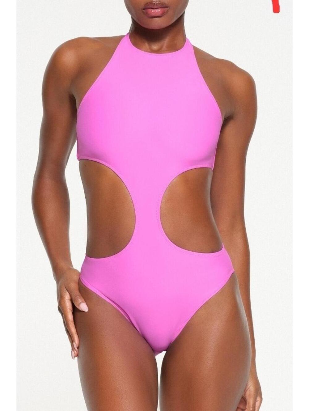 Skims Women's New Orchard Swim Halter Monokini 2X NWT